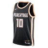 Muške NBA Dres Atlanta Hawks Zaccharie Risacher Nike 2025-26 City Edition Crno Swingman